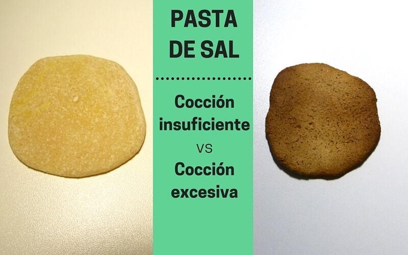 Comparativa cocción Pasta de sal