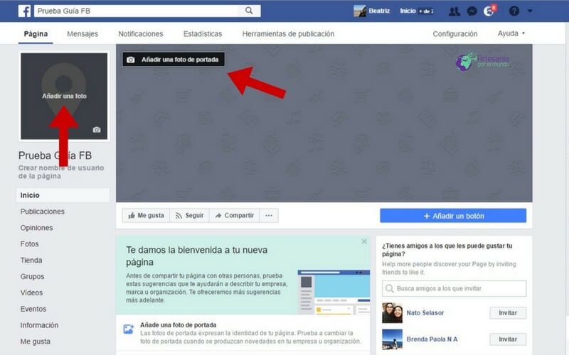 fotos de perfil y portada fan page
